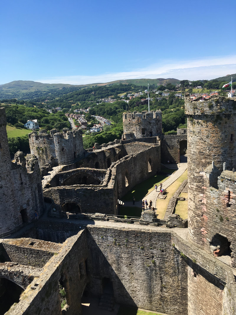 Conwy Castle from tower